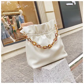 

Bucket Bags For Women 2020 New Fashion Chain PU Leather Female Crossbody Bag Female Summer Shoulder Bag Sac A Main Designer Bag