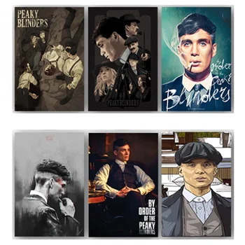 

Peaky Blinders Movie Wall Art Silk Posters Print Painting Modern Wall Picture Home Decor Bedroom Decorative Posters No Frame