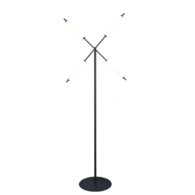 Zhongshan Hotel Home Live Room Modern Indoor Black Copper Led Floor Standing Light Chandelier Lamp lambader | Освещение