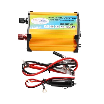 

Solar Inverter 3000W Peak Voltage Transformer Converter DC 12V To AC 220V Car Inverter For Solar Inverter Home Appliances