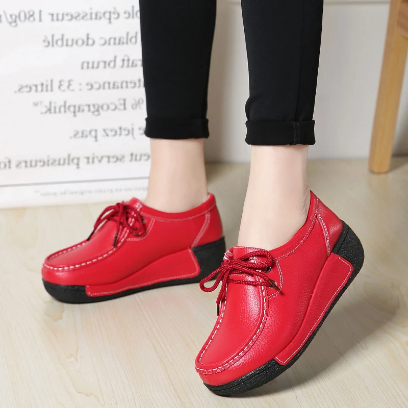 Winter New Large Size Leather Plush Warmth with Rocking Shoes To Increase 5CM Thick-soled Cotton Shoes Platform Chunky Sneakers