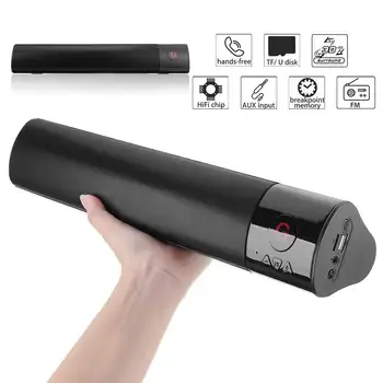 

10W Wireless bluetooth Speaker Soundbar Portable 3D Stereo HiFi Handsfree Suport TF FM USB Subwoofer Column for TV Phone