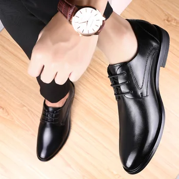 

Fashion Men Casual Shoes Classic Genuine Leather Flats Male Formal Oxford Wedding Shoes Luxury Zapatos Hombre Plus Size