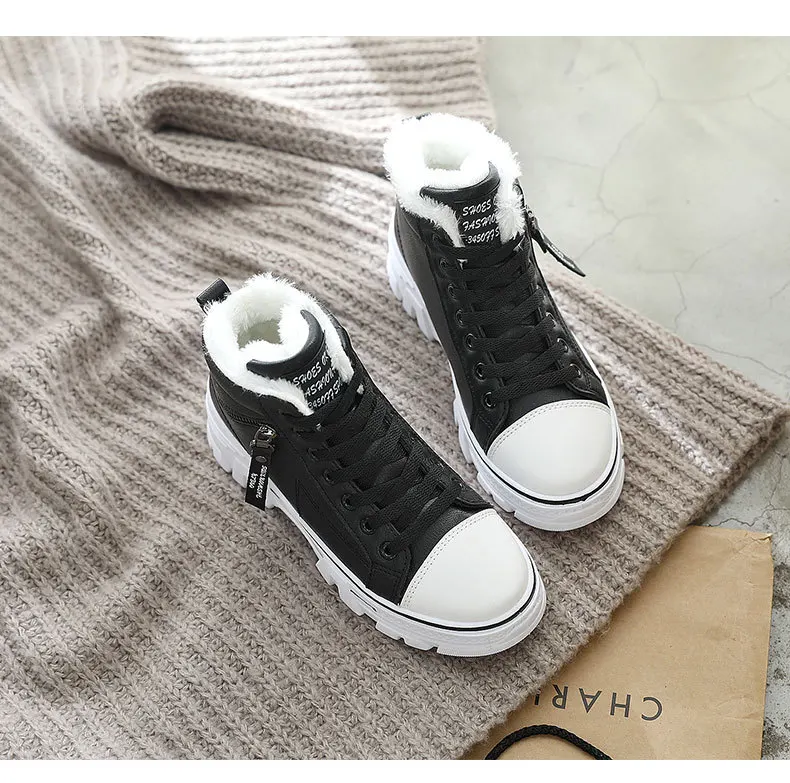 Very Good Quality Outdoor Winter Plush Casual Shoes wear Female Snow Boots Footwear zapotos mujer Warm sneakers