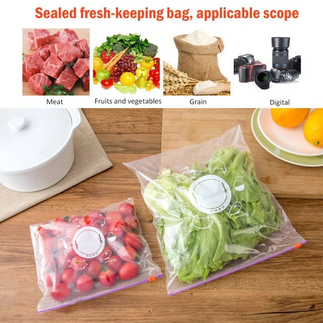 Clear-Bags Kitchen Storage Bag Food Bags For Fruits Vegetables Meat-Storage