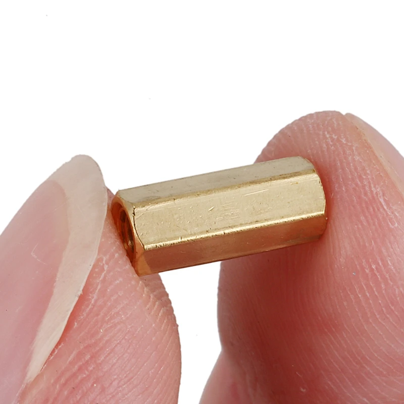 200 x M3 внутренняя резьба латунный столб PCB противостояние шестиугольная прокладка/шайба 12 мм