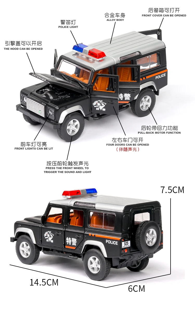 路虎卫士警车_03
