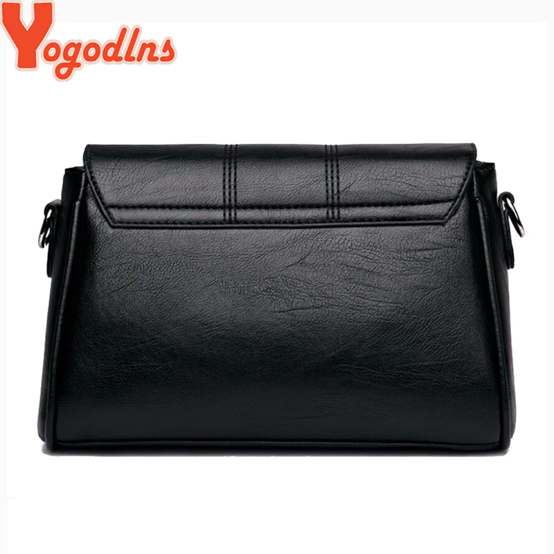 Yogodlns простая дизайнерская женская сумка на плечо модная сумочка и кошелек из искусственной кожи сумки через плечо для женщин новые черные и винные