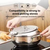 مقلاة عميقة للمطبخ مع ميزان الحرارة و التحكم في درجة الحرارة من الفولاذ المقاوم للصدأ 4