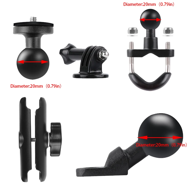 

Держатель для камеры GoPro DJI OSMO, металлический кронштейн на руль велосипеда или мотоцикла, крепление на зеркало, аксессуары для экшн-камеры