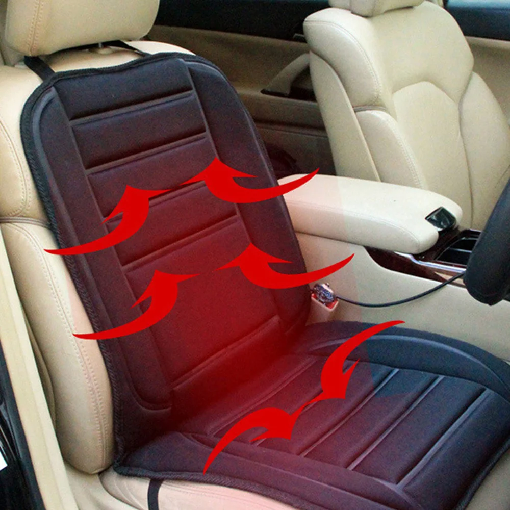 Fast Warmer 12V Car Heating Seat Cover Heated Cushion Hot Car Pad Cover use for Cold Weather and Winter Driving Heat Covers