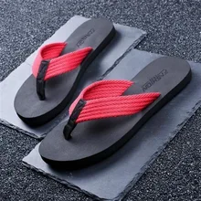 Coslony Flip Flops for men Summer Beach Men trend Shoes Sandals Open Toe Slipper indoor outdoor Flip-flops large size Male Shoes