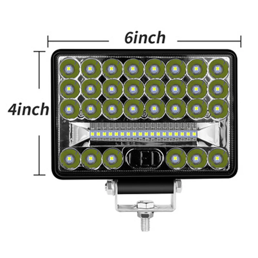 1 шт./2 шт. 9 V-30 V 144W автомобильный Грузовик трактор 48LED рабочий светильник для вождения 6000лм 6000K белый большой вид 4WD внедорожник рабочий светильник