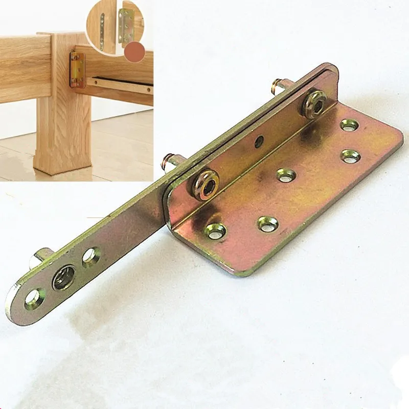 1set = 4pcs Heavy Bed latches hinges Height adjustable Furniture