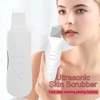 

Ultrasonic Face Skin Scrubber Atomization Vibration Blackhead Remover Facial Massager Ultrasonic Peeling Scrubber for Cleansing