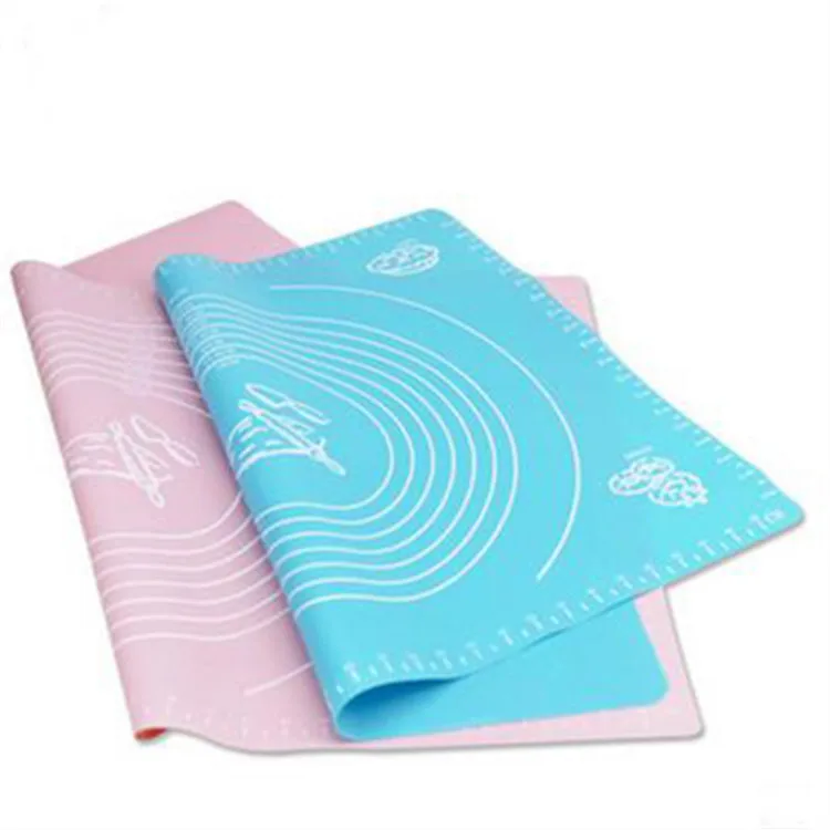 

65X45 Cm Baking Pad Silicone Dough Kneading Mat Flour Pad Insulation Pad Silicone Placemat Large Size Thick