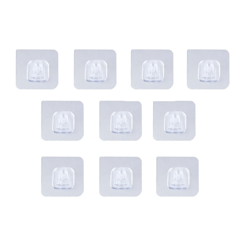 Double-sided Adhesive Wall Hooks 10 pcs