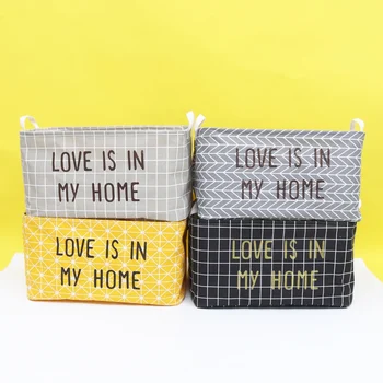 

Laundry Hamper Foldable Closure Drawstring Canvas Dirty Clothes Holder Toy Containers Collection Home Storage Organizer .