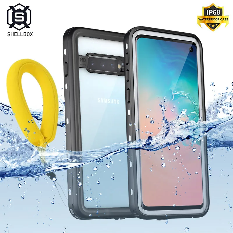 Чехол Shellbox противоударный для Samsung S10 S9 Plus Note 20 водонепроницаемый чехол 10 9 8