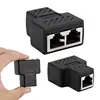 1 To 2 Ways LAN Ethernet Network Cable RJ45 Female Splitter Double Connector Adapter Ports Coupler For Laptop Docking Stations ► Photo 2/6