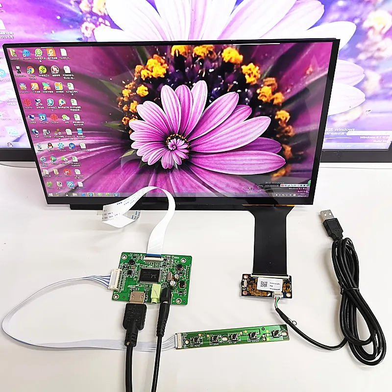 13.3 inch display capacitive touch module kit1920x1080 IPS HDMI LCD Module Car Raspberry Pi 3 10 point capacitive touch Monitor