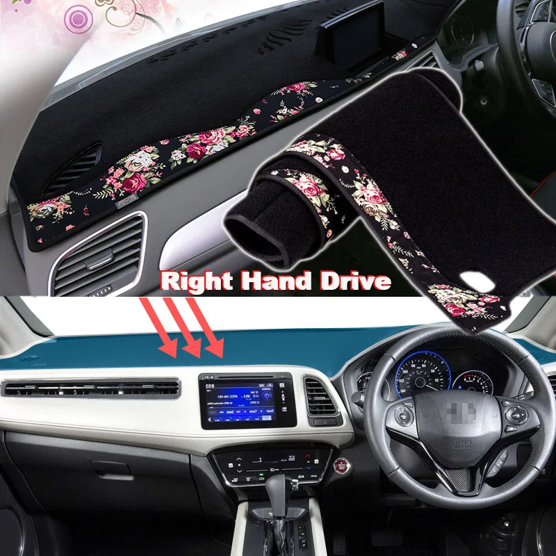 

Tommia China decorative pattern Car Dashmat Dashboard Mat Non-slip Dash Board Pad Cover for HONDA HR-V 2016 2018