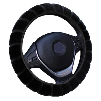 

Three-Dimensional Plush Elastic Car Steering Wheel Cover Without Inner Ring For 37 - 38 CM 14.5"-15" Anti-slip Inner Ring M Size