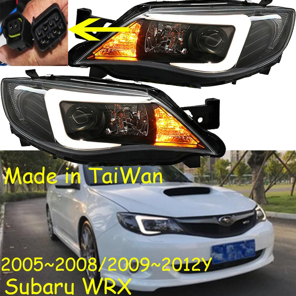 2 шт 2005~ 2012y автомобильный бупмер головной свет для Subaru WRX фары автомобильные аксессуары светодиодный DRL HID ксенон, противотуманная фара для Subaru WRX