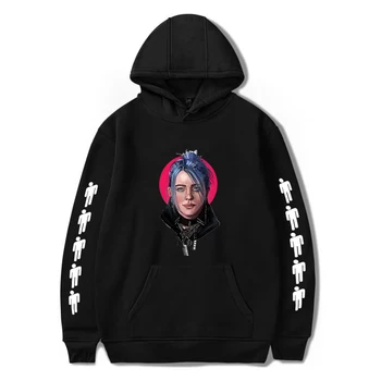 

Billie Eilish Hoodies New Fashion Sweatshirt pullovers Women Men Hooded Print Billie Eilish Hoodie Autumn girls black Sweatshirt