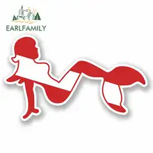 EARLFAMILY 13cm x 13cm for Scuba Diving Mermaid Funny Car Stickers Cartoon Oem Waterproof Anime Vinyl JDM RV Trunk Accessories