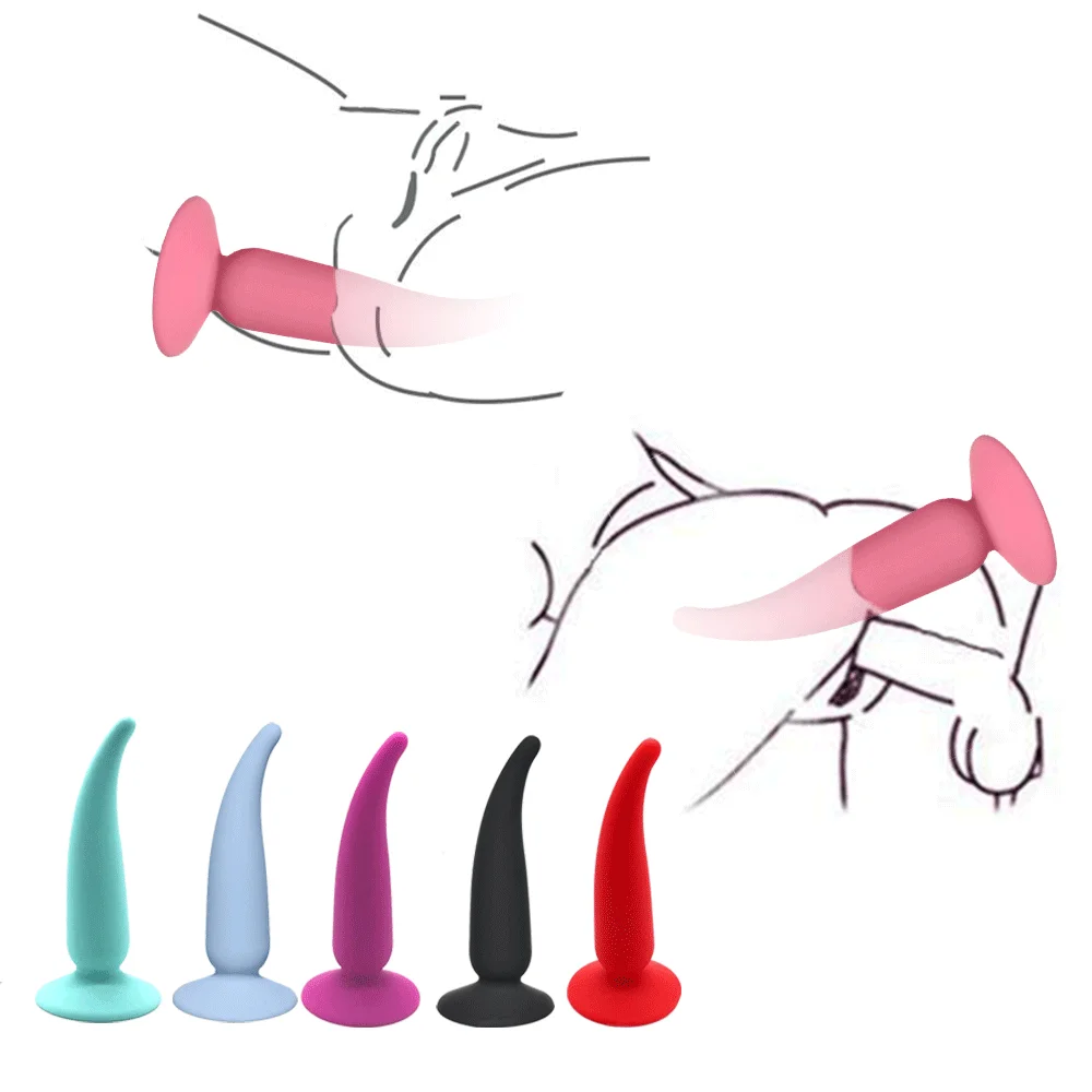 Silicone Anal Plug Soft Dildo Adult Products Butt Plug with Strong Suction Cup Erotic Intimate Adult Sex Anus Trainner