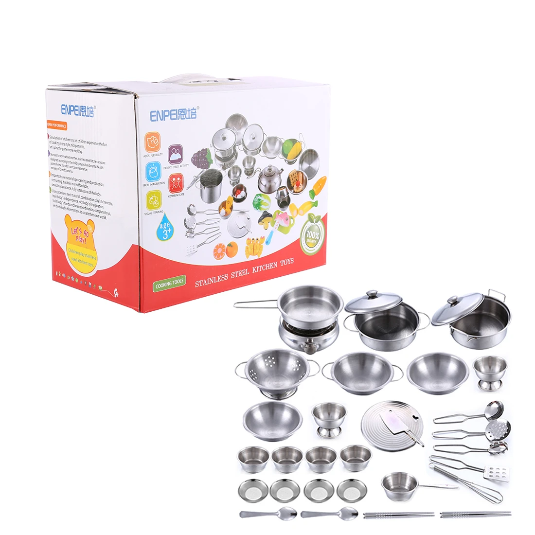 kitchen set stainless steel toys