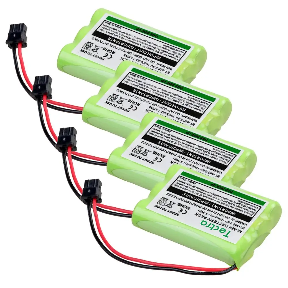 4 шт 3 6 V 1000mAh AAA никель-металл-гидридного беспроводной телефон Перезаряжаемые