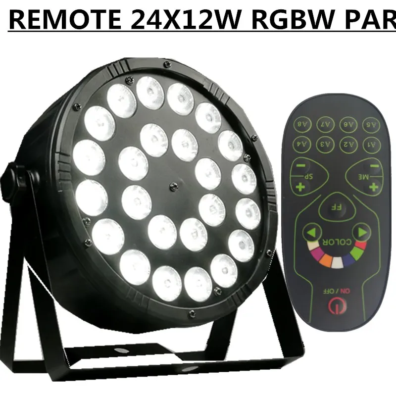 24X12W пульверизатор светодиодный PAR прожектор RGBW PAR/дискотечный светильник dmx 4/8CH