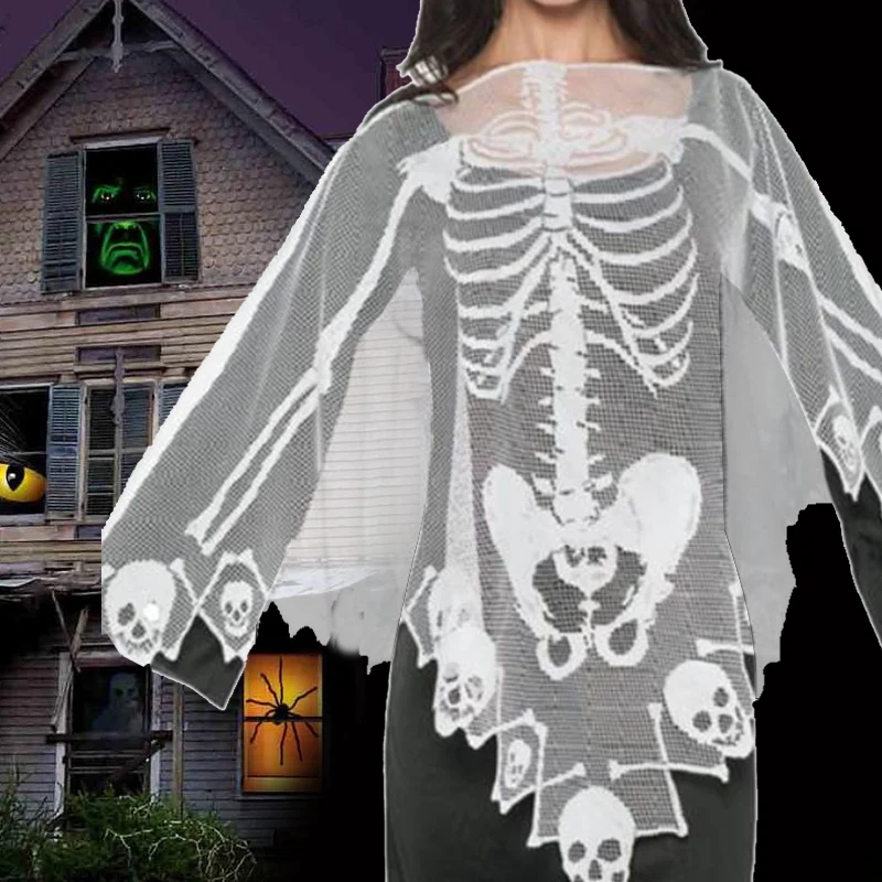 

Lace Beautiful Poncho Halloween Polyester Fiber Cloak Cape