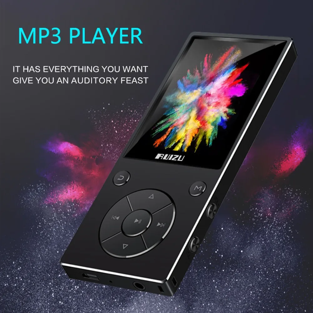 Bluetooth MP3 музыкальный плеер встроенный динамик с 2,4 дюймовым tft-экраном без потерь, поддерживает sd-карту до 128 ГБ