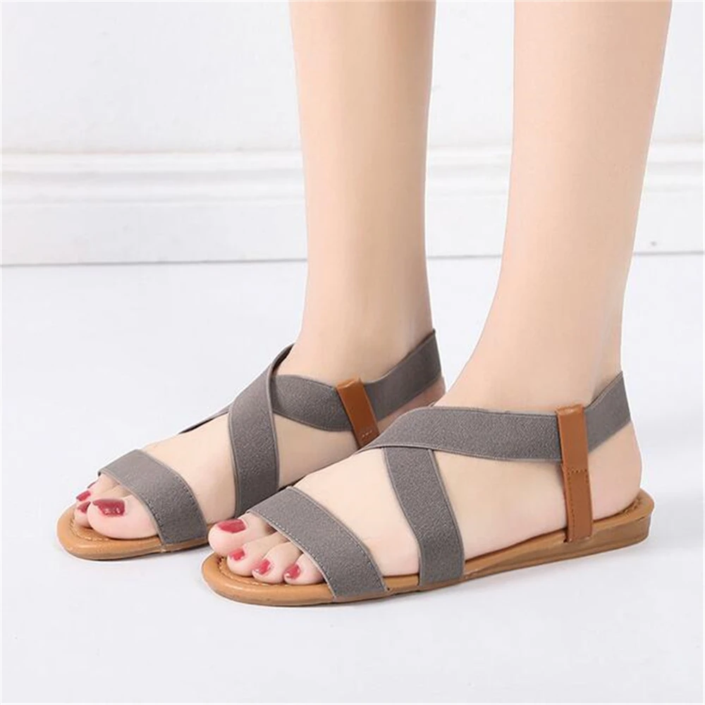 Обувь zapatos de mujer женские сандалии модные повседневные на плоской подошве