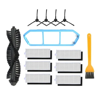 

13Pcs for Ilife er Accessories Side Brush A4S A40 Main Brush Rubber Brush Side Brush Filter HEPA Filter