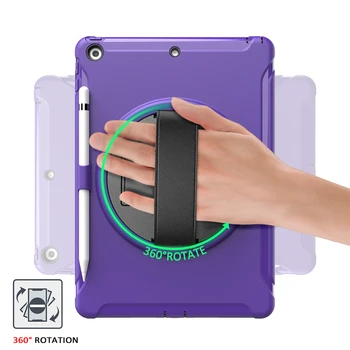 

Luxury Shockproof Case for Apple IPad 10.2 2019 7 7th Generation Case with Pencil Holder + Cap Cover Funda Hand Wristband Coque