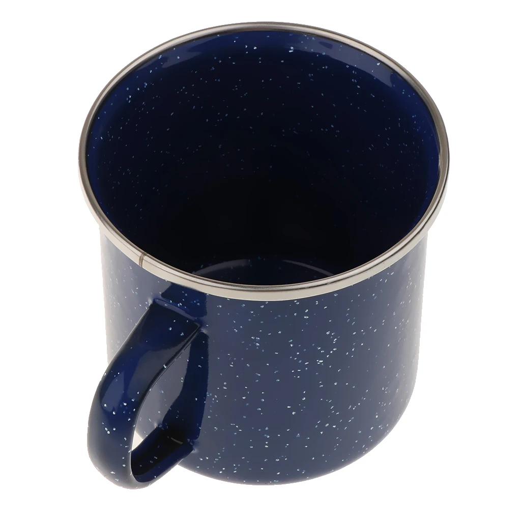 Camping 8 cm Enamel Mug Cup Enamelware Tea Coffee Mug Retro Vintage Picnic