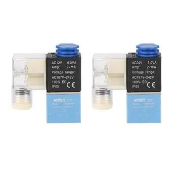 

12V 24V Pneumatic Electric Solenoid Valve 2 Position 2 Port Normally Closed