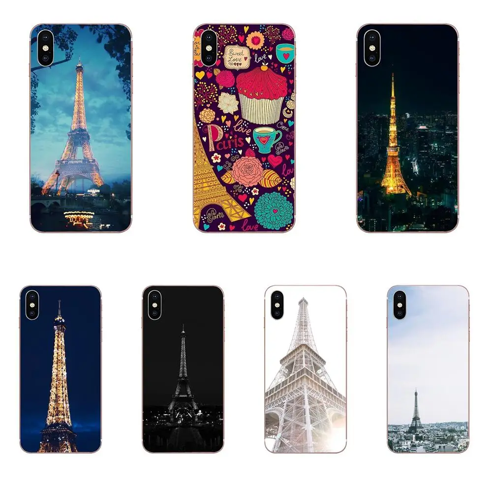 Мягкий чехол для телефона из ТПУ серии &quotЭйфелева башня&quot дизайн huawei P7 P8 P9 P10 P20 P30
