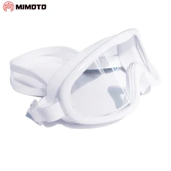 

New 2020 Children Safety Goggles Over Glasses Soft Clear PC Anti-pollution Fog Spray Motorcycle Solid Motorcycle Racing Riding