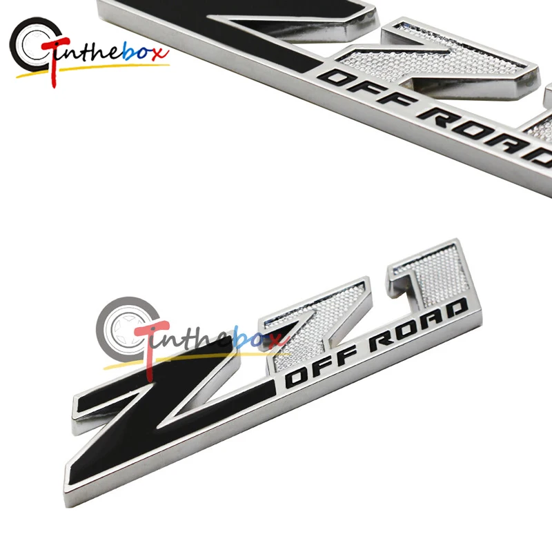 

GTinthebox 1Pc Z71 Side Off Road Style Emblem Badge Sticker for Chevy Silverado GMC Sierra