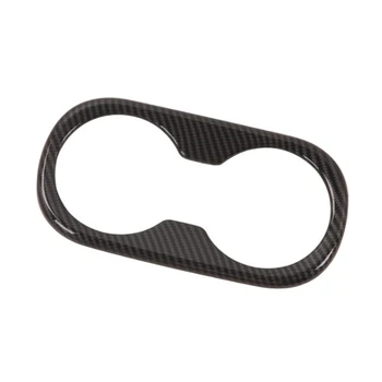 

for Toyota Prius 2019 2020 Carbon Fibre Rear Seat Water Cup Cover Frame Interior Trims Car Deconation Accessories