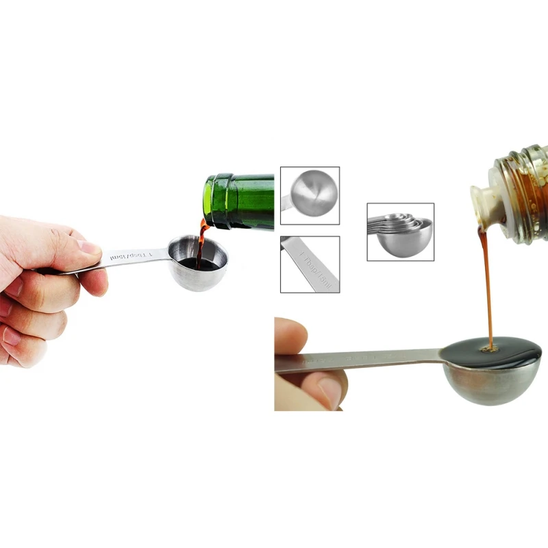 8/11 Measuring Spoons Stainless Steel Seasoning Coffee Tea Measuring Spoons Bakery Tool Kitchen Supplies Home tool