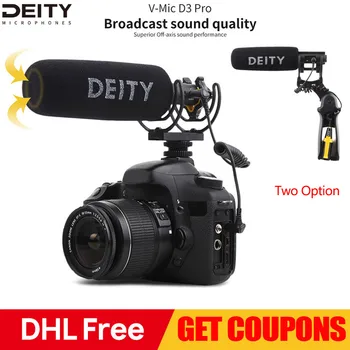 

Deity V-Mic D3 Pro Video Studio Microphone Super-cardioid Polar Pattern Vlogging Condenser Recording Microfone for DSLR