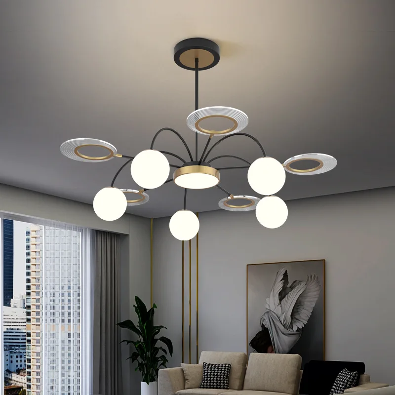 

Modern led chandelier lighting living room bedroom dining room new light simple personality flower lamp interior light luster