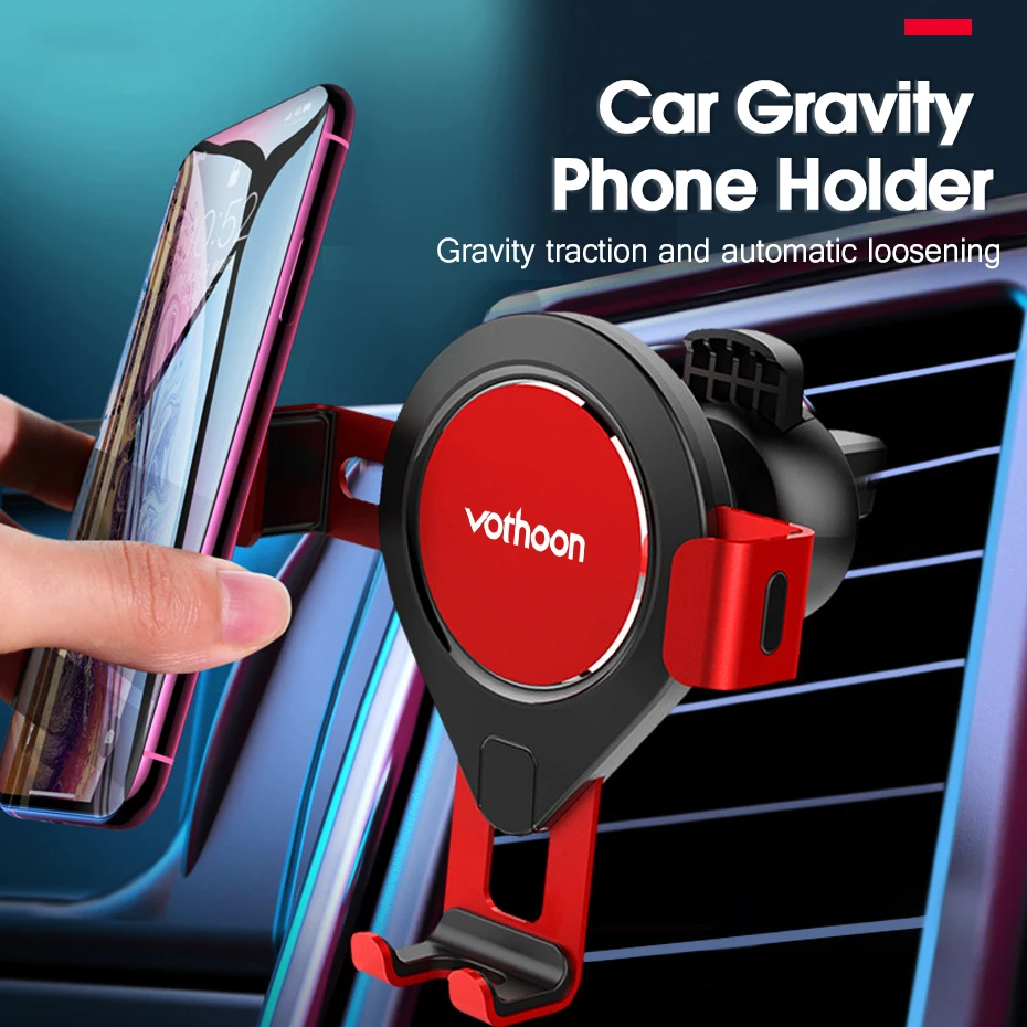 Автомобильный держатель для телефона votoon Gravity для iPhone 11 Pro Xs samsung S10 S9 в держатель на вентиляционное отверстие автомобиля держатель для мобильного телефона