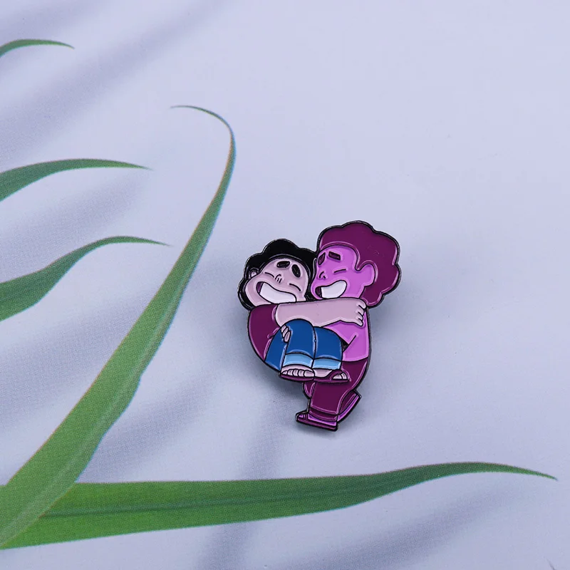 Steven Universe Enamel Pin Collection Pink Gems Blue Diamond Garnet Cartoon  Tv Series Characters Brooch - Brooches - AliExpress